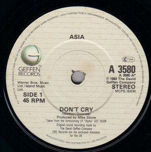ASIA, DONT CRY / TRUE COLOURS