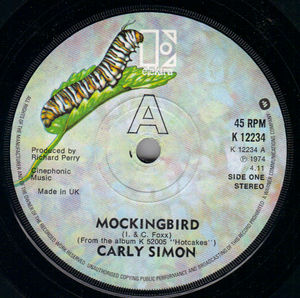 CARLY SIMON, MOCKINGBIRD / LEGEND IN YOUR OWN TIME 