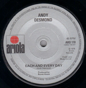 ANDY DESMOND, EACH AND EVERY DAY / HOLE IN THE WALL