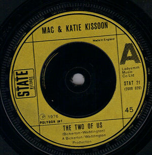 MAC & KATIE KISSOON, THE TWO OF US / DARLING I LOVE YOU