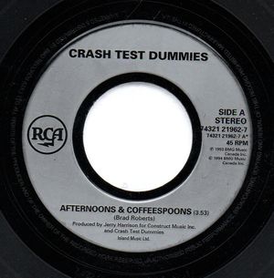 CRASH TEST DUMMIES, AFTERNOONS & COFEESPOONS / IN THE DAYS OF THE CAVEMAN (LIVE)