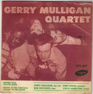 GERRY MULLIGAN QUARTET, VOL 2 - EP
