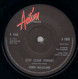 SANDY MCLELLAND  , STAY CLEAN TONIGHT / MOVIE QUEEN 