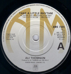 ALI THOMSON, TAKE A LITTLE RHYTHM / JAMIE 