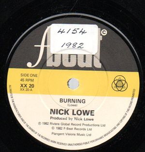 NICK LOWE, BURNING / KISS 