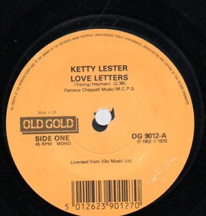 KETTY LESTER / CASINOS, LOVE LETTERS / THEN YOU CAN TELL ME GOODBYE