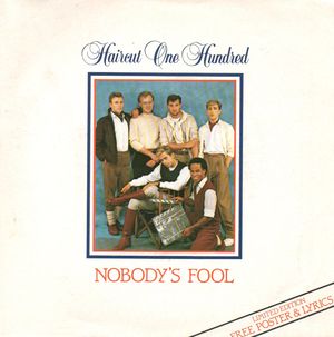 HAIRCUT ONE HUNDRED, NOBODYS FOOL / OCTOBER IS ORANGE - poster sleeve 