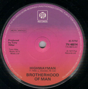 BROTHERHOOD OF MAN, HIGHWAYMAN / STAR