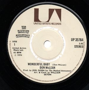 DON McLEAN, WONDERFUL BABY / HOMELESS BROTHER