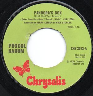 PROCOL HARUM , PANDORAS BOX / PIPERS TUNE 