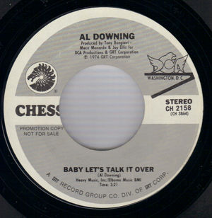 AL DOWNING , BABY LETS TALK IT OVER / MONO - PROMO 