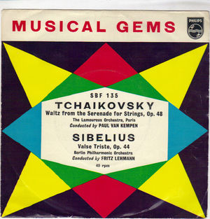 BERLIN PHILHARMANIC , MUSICAL GEMS - TCHAIKOVSKY / SIBELIUS
