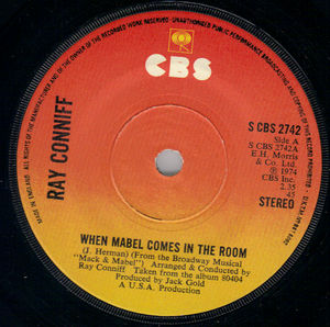 RAY CONNIFF , WHEN MABEL COMES IN THE ROOM / I'LL BE WITH YOU IN APPLE BLOSSOM TIME