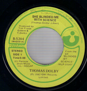 THOMAS DOLBY, SHE BLINDED ME WITH SCIENCE / FLYING NORTH