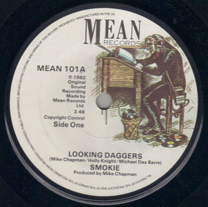 SMOKIE , LOOKING DAGGERS / HIDING FROM THE NIGHT (looks unplayed)