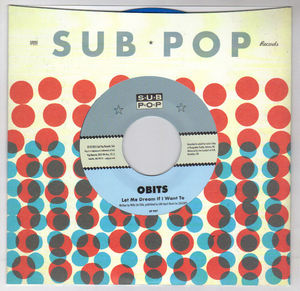 OBITS, LET ME DREAM IF I WANT TO / THE CITY IS DEAD - BLUE VINYL