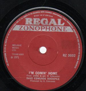 DAVE EDMUNDS ROCKPILE, I'M COMING HOME / COUNTRY ROLL