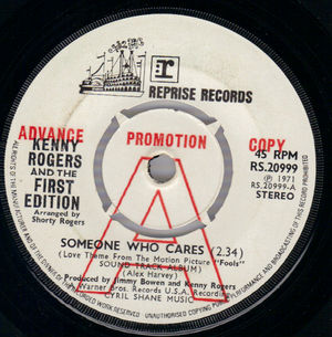 KENNY ROGERS, SOMEONE WHO CARES / MISSION OF SAN NOHERO - PROMO