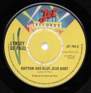 LYNSEY DE PAUL, RHYTHM AND BLUE JEAN BABY / INTO MY MUSIC 