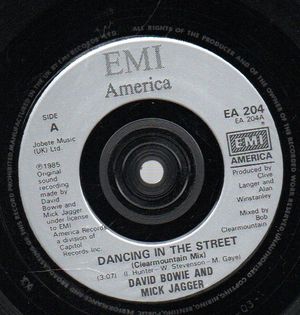 DAVID BOWIE & MICK JAGGER, DANCING IN THE STREET / INSTRUMENTAL VERSION 