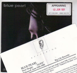 BLUE PEARL, ALIVE / DOWN TO YOU - PROMO INSERT 
