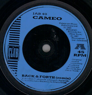 CAMEO, BACK & FORTH / YOU CAN HAVE THE WORLD