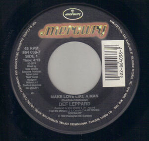 DEF LEPPARD , MAKE LOVE LIKE A MAN / MISS YOU IN A HEARTBEAT (looks unplayed)