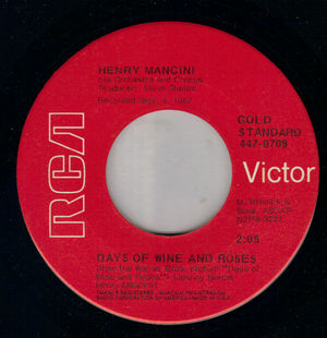 HENRY MANCINI , DAYS OF WINE AND ROSES / CHARADE