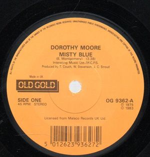 DOROTHY MOORE, MISTY BLUE / FUNNY HOW TIME SLIPS AWAY