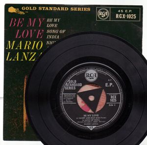 MARIO LANZA, BE MY LOVE - EP - tri centre