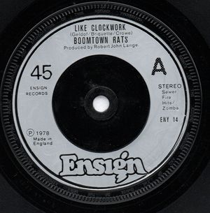 BOOMTOWN RATS, LIKE CLOCKWORK / HOW DO YOU DO (LOOKS UNPLAYED)