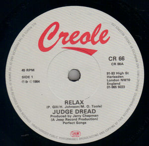 JUDGE DREAD, RELAX / IT'S A FOOLISH WAY 