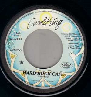 CAROLE KING , HARD ROCK CAFE / TO KNOW THAT I LOVE YOU 
