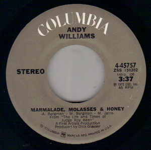 ANDY WILLIAMS , MARMALADE MOLASSES & HONEY / WHO WAS IT?