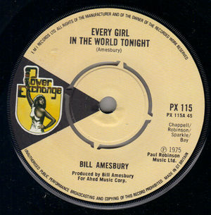 BILL AMESBURY, EVERY GIRL IN THE WORLD TONIGHT / LUCKY DAY