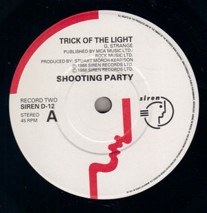 SHOOTING PARTY, TRICK OF THE LIGHT / YOUR TOMORROW