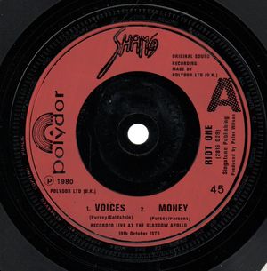 SHAM 69, VOICES/MONEY / WHO GIVES A DAMN/THATS LIFE - looks unplayed