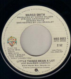 MARGO SMITH, LITTLE THINGS MEAN A LOT / MAKE LOVE THE WAY WE USED TO 