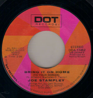 JOE STAMPLEY, BRING IT ON HOME / YOU MAKE LIFE EASY 