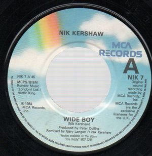 NIK KERSHAW , WIDE BOY / SO QUIET 