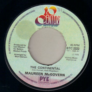 MAUREEN McGOVERN , THE CONTINENTAL / LULLABY OF BROADWAY