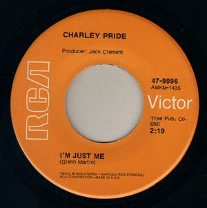 CHARLEY PRIDE , I'M JUST ME / A PLACE FOR THE LONESOME