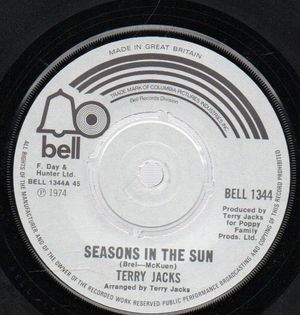 TERRY JACKS, SEASONS IN THE SUN / PUT THE BONE IN 