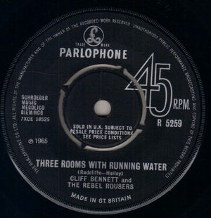 CLIFF BENNETT AND THE REBEL ROUSERS, THREE ROOMS WITH RUNNING WATER / IF ONLY YOU'D REPLY