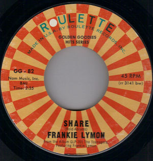 FRANKIE LYMON , SHARE / I'M NOT TO YOUNG TO DREAM