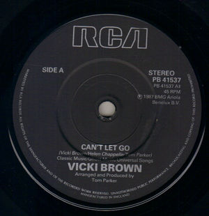 VICKI BROWN, CAN'T LET GO / ONCE AGAIN 