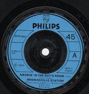 BROWNSVILLE STATION, SMOKIN' IN THE BOY'S ROOM / BAREFOOTIN'