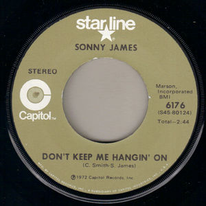 SONNY JAMES, DON'T KEEP ME HANGIN ON / SINCE I MET YOU BABY