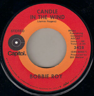 BOBBIE ROY, CANDLE IN THE WIND / LEAVIN ON YOUR MIND