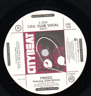 FREEEZ, I.O.U CLUB VOCAL / SHAKEDOWN VOCAL 